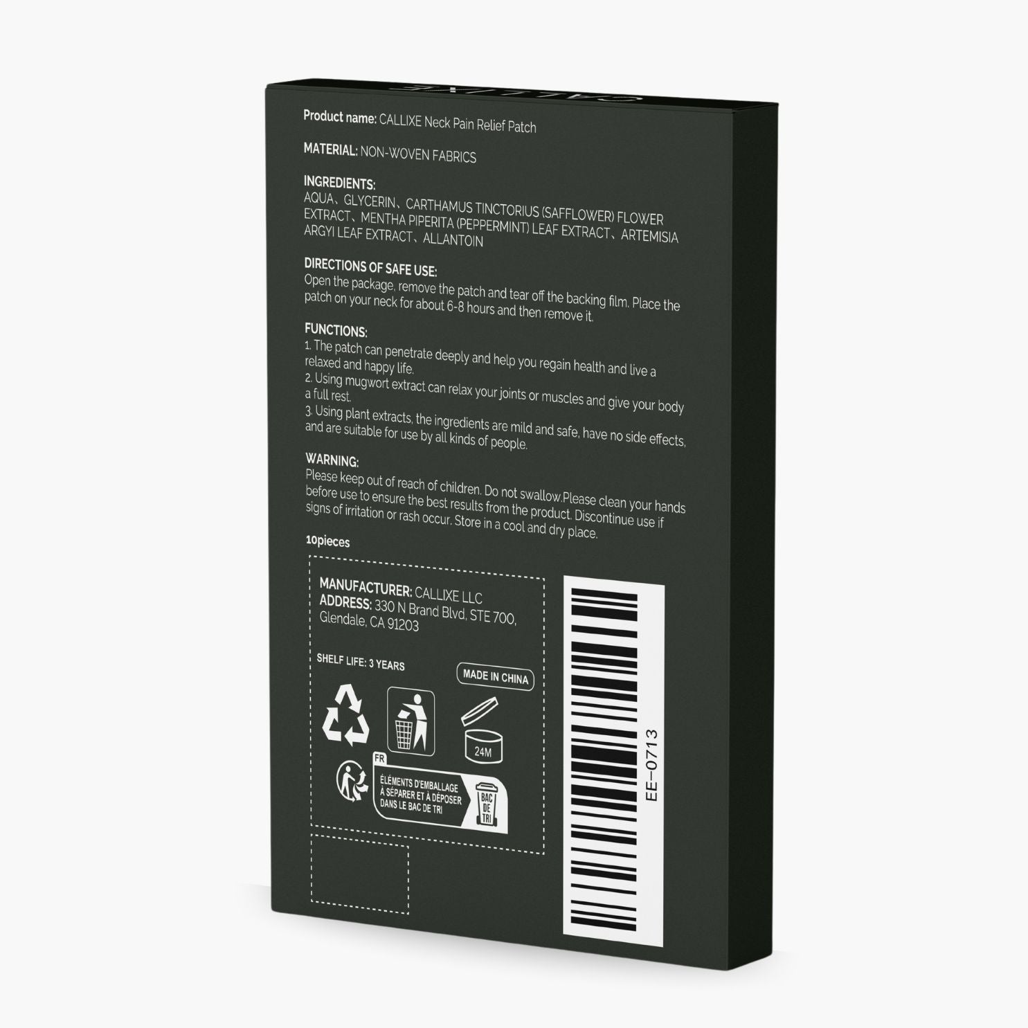 Z Wellness Cooling Neck Relief Patches