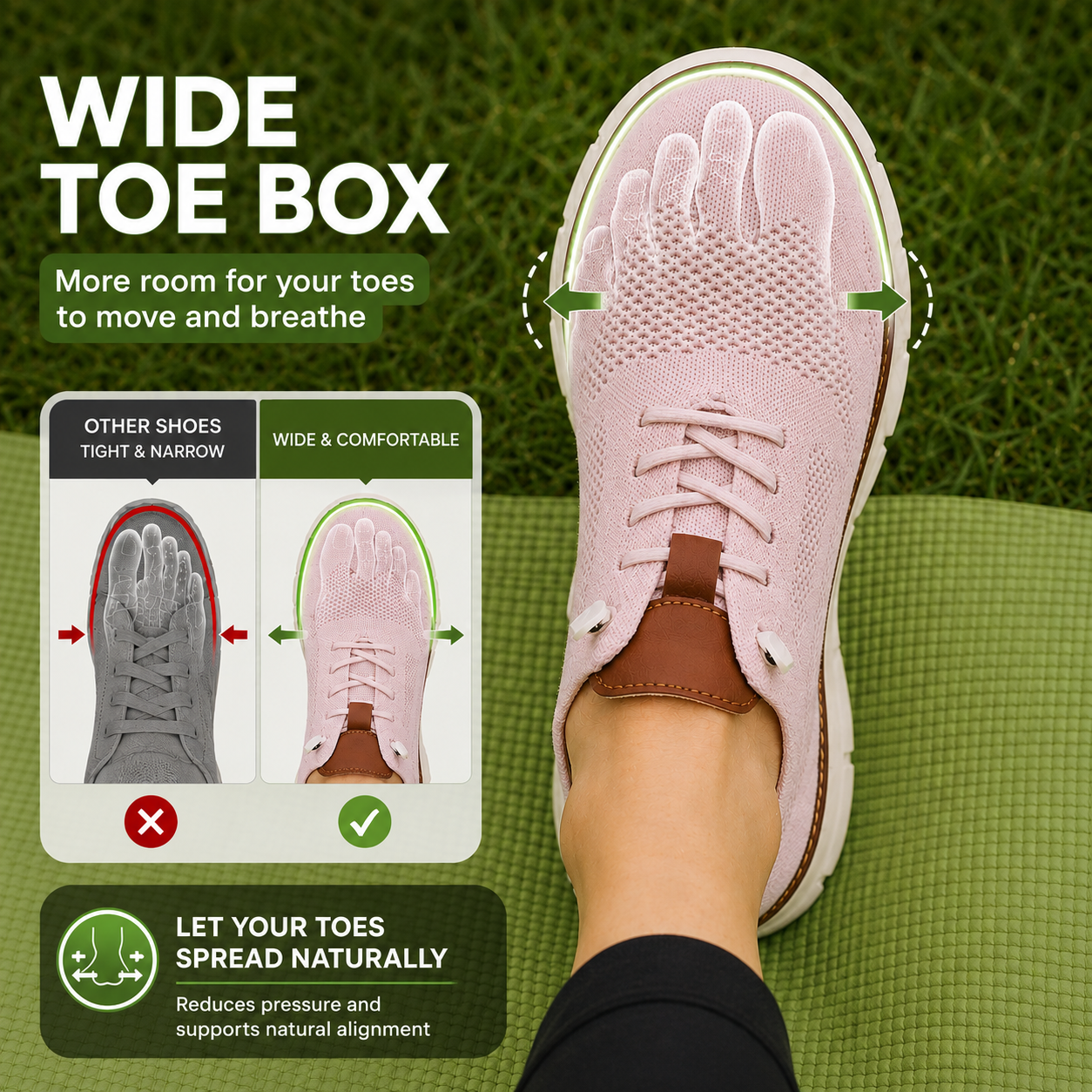 Z Wellness Lady Comfy Supportive Walking Shoes