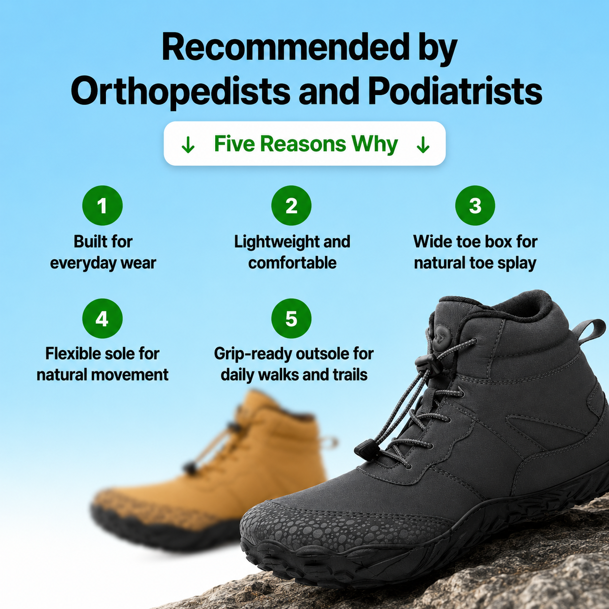 Z Wellness Everest Barefoot Trail Boots