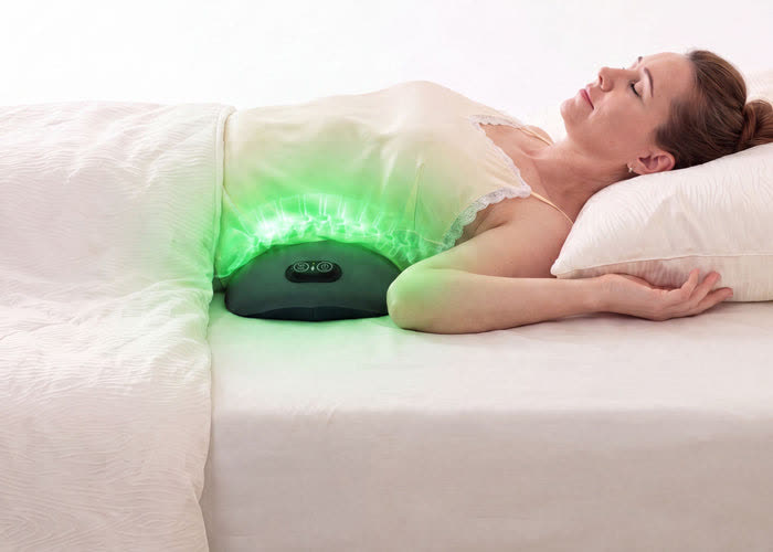 Thera contour back pillow in use