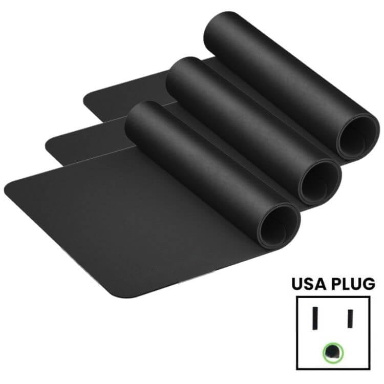 Grounding desk and floor mat