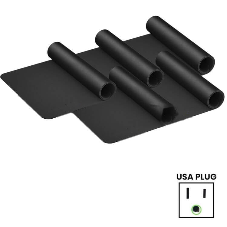 Grounding desk and floor mat