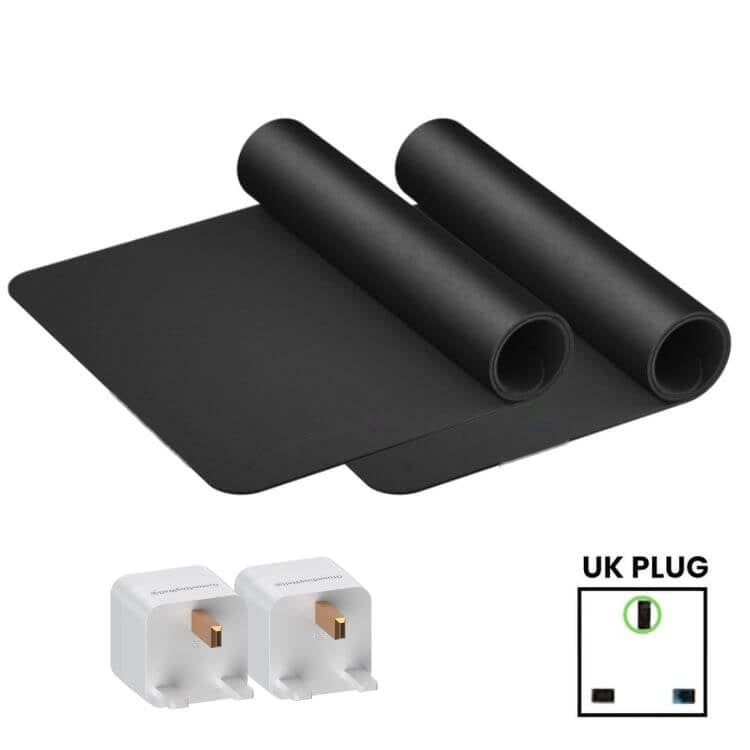 Grounding desk and floor mat